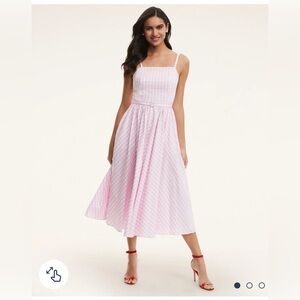 Cotton Belted Gingham Dress